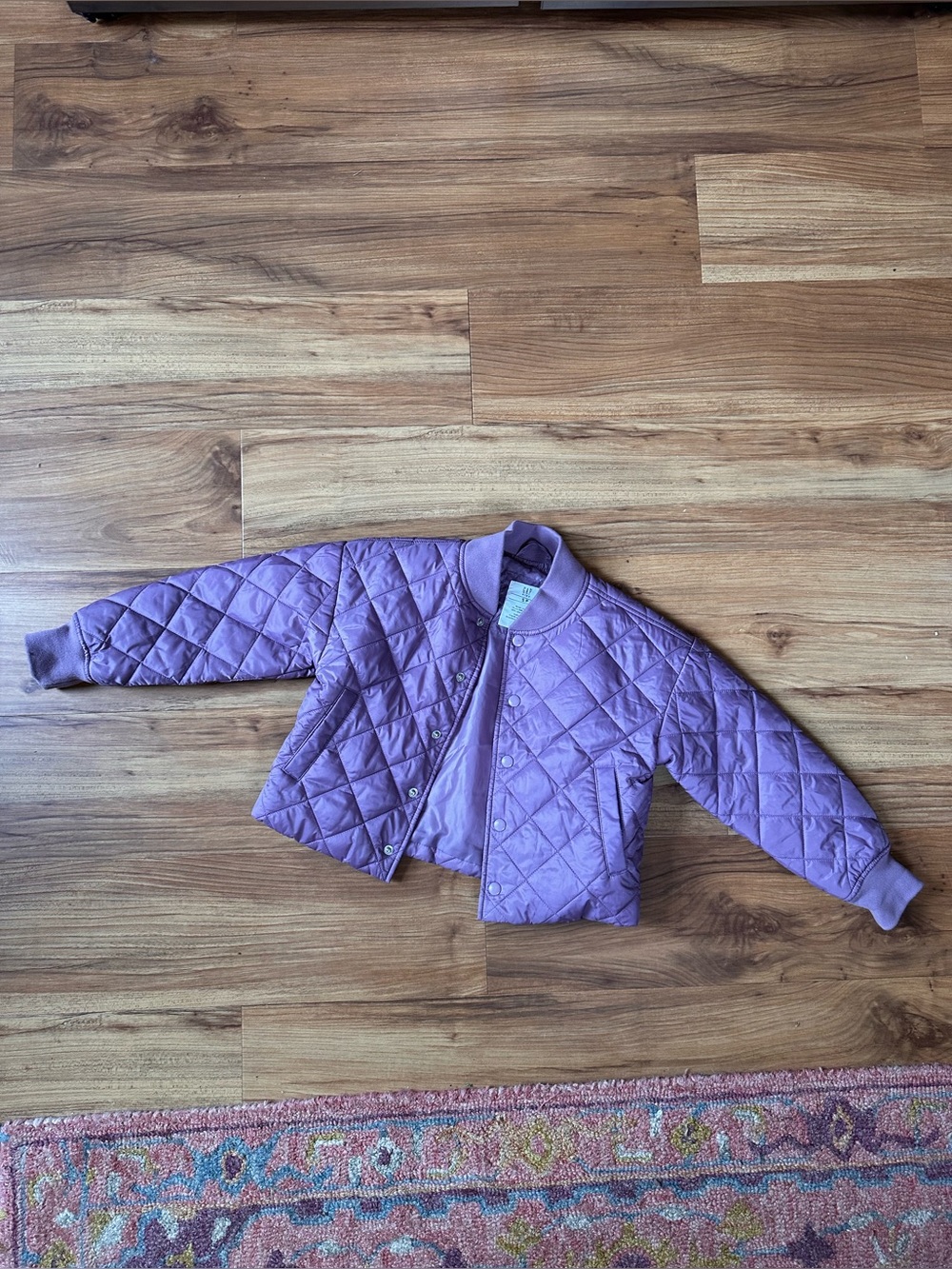 GAP Quilted Lilac Puffer Jacket